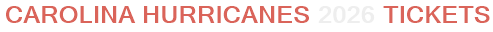 Carolina Hurricanes 2026 Tickets